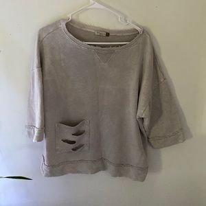 Chalet Distressed 3/4 Sleeve Sweatshirt Size 1. Great condition